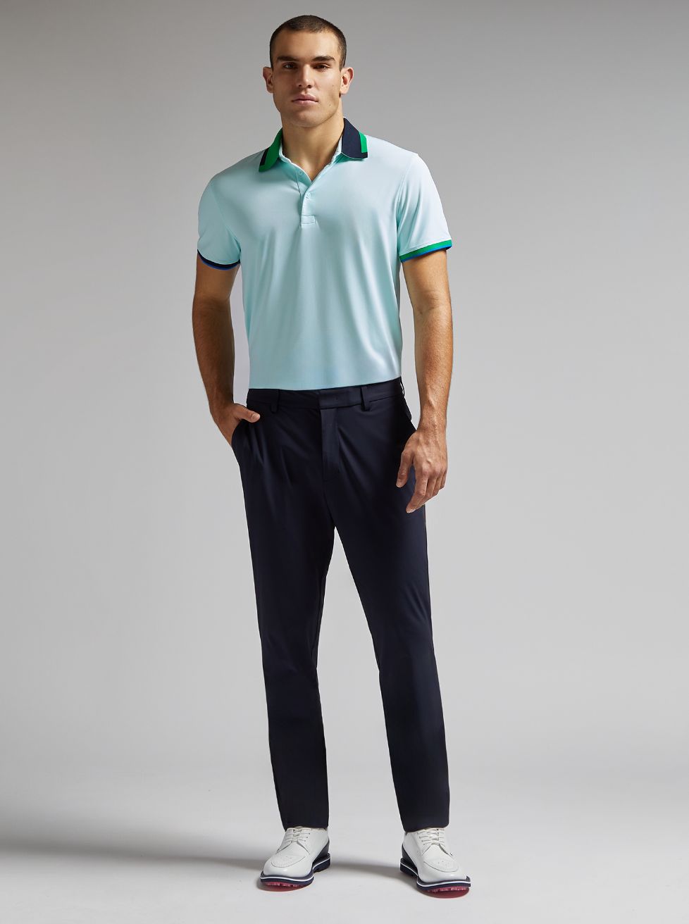 Learn more about Warp Knit Straight Leg<br> Pant