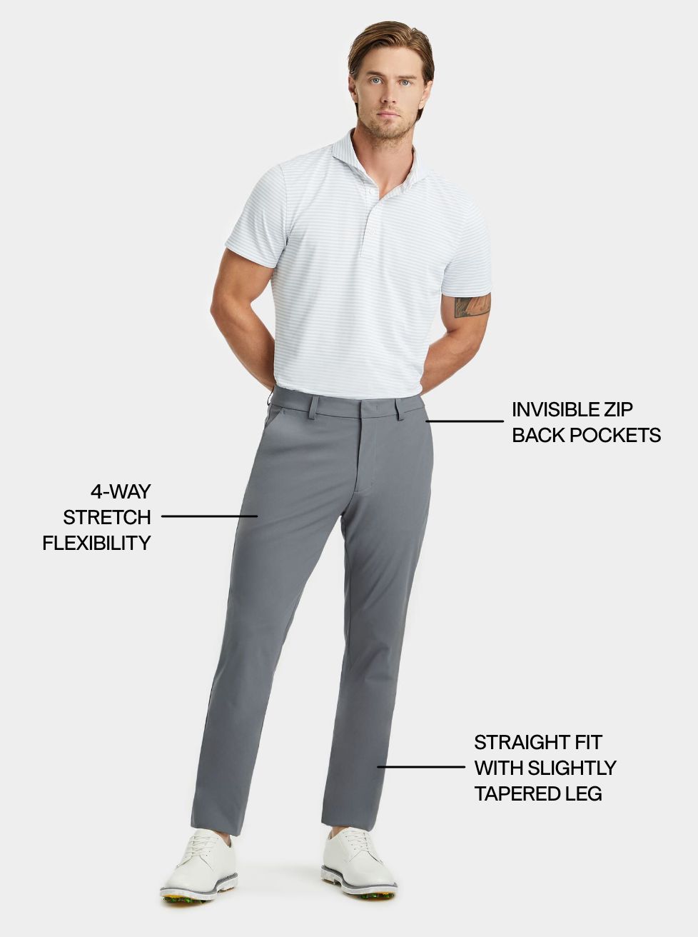 Full Blue 5 Pocket Twill Pants, Regular Fit, Performance Stretch :  : Clothing, Shoes & Accessories
