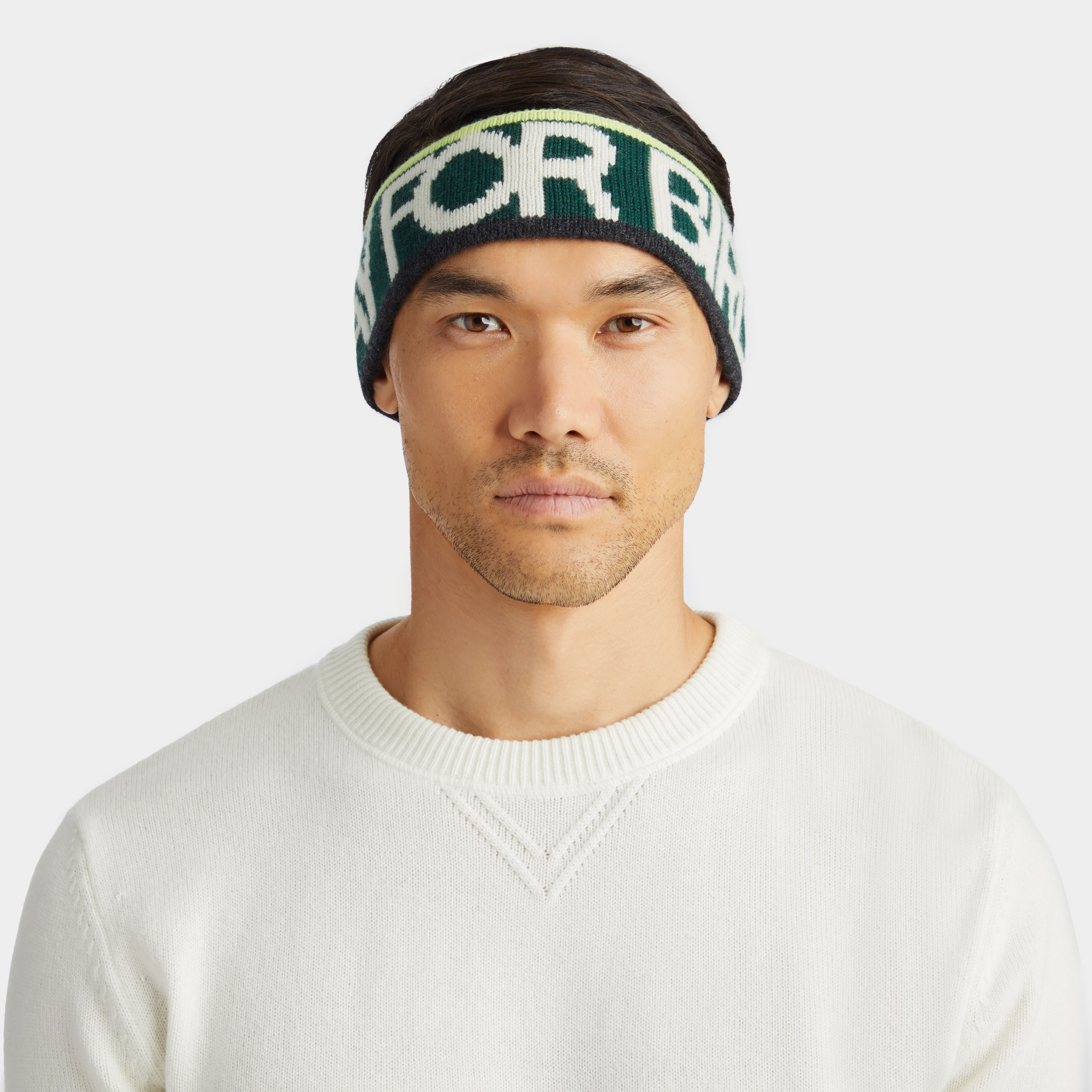 LIMITED EDITION PRAY FOR BIRDIES JACQUARD CASHMERE KNIT HEADBAND