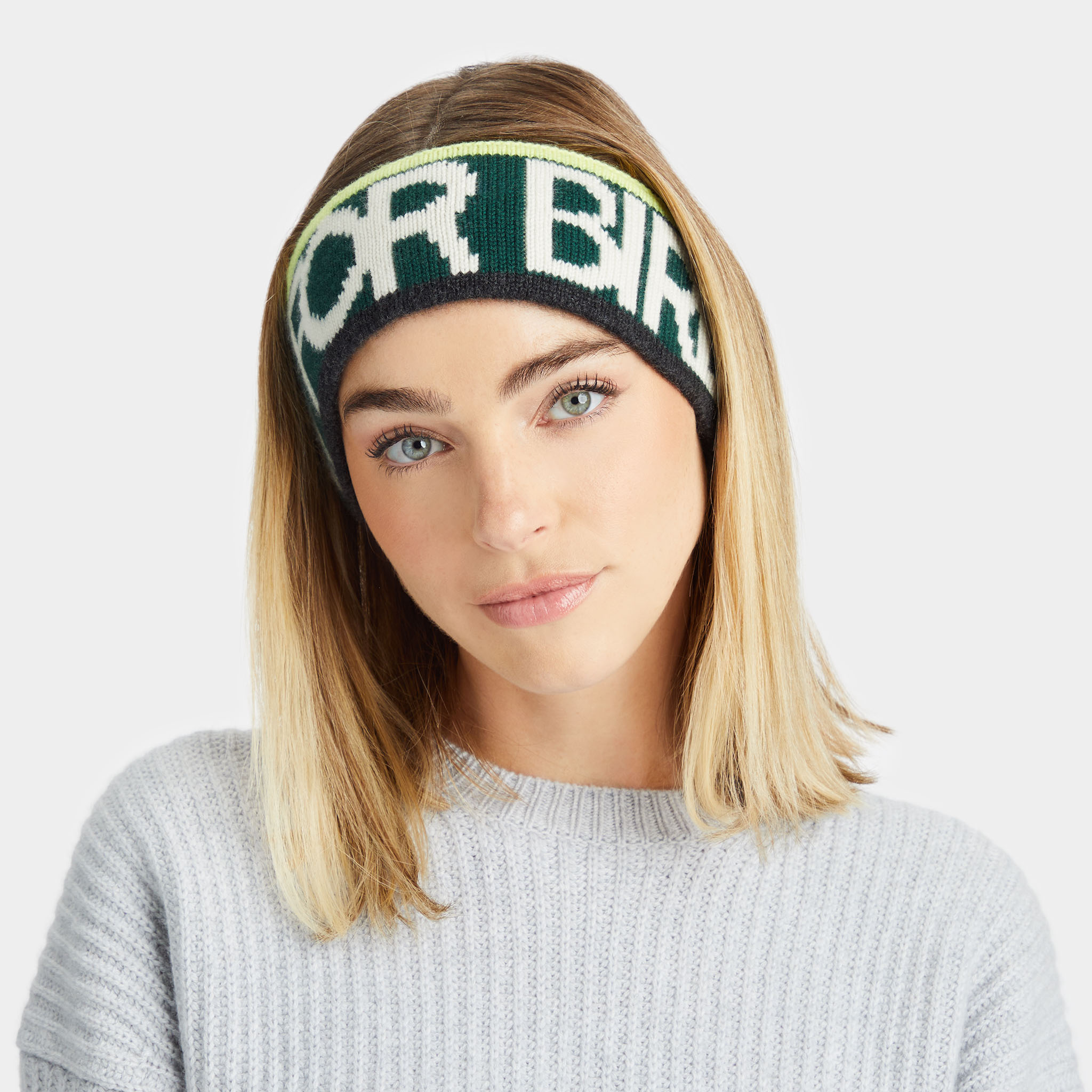 LIMITED EDITION PRAY FOR BIRDIES JACQUARD CASHMERE KNIT HEADBAND