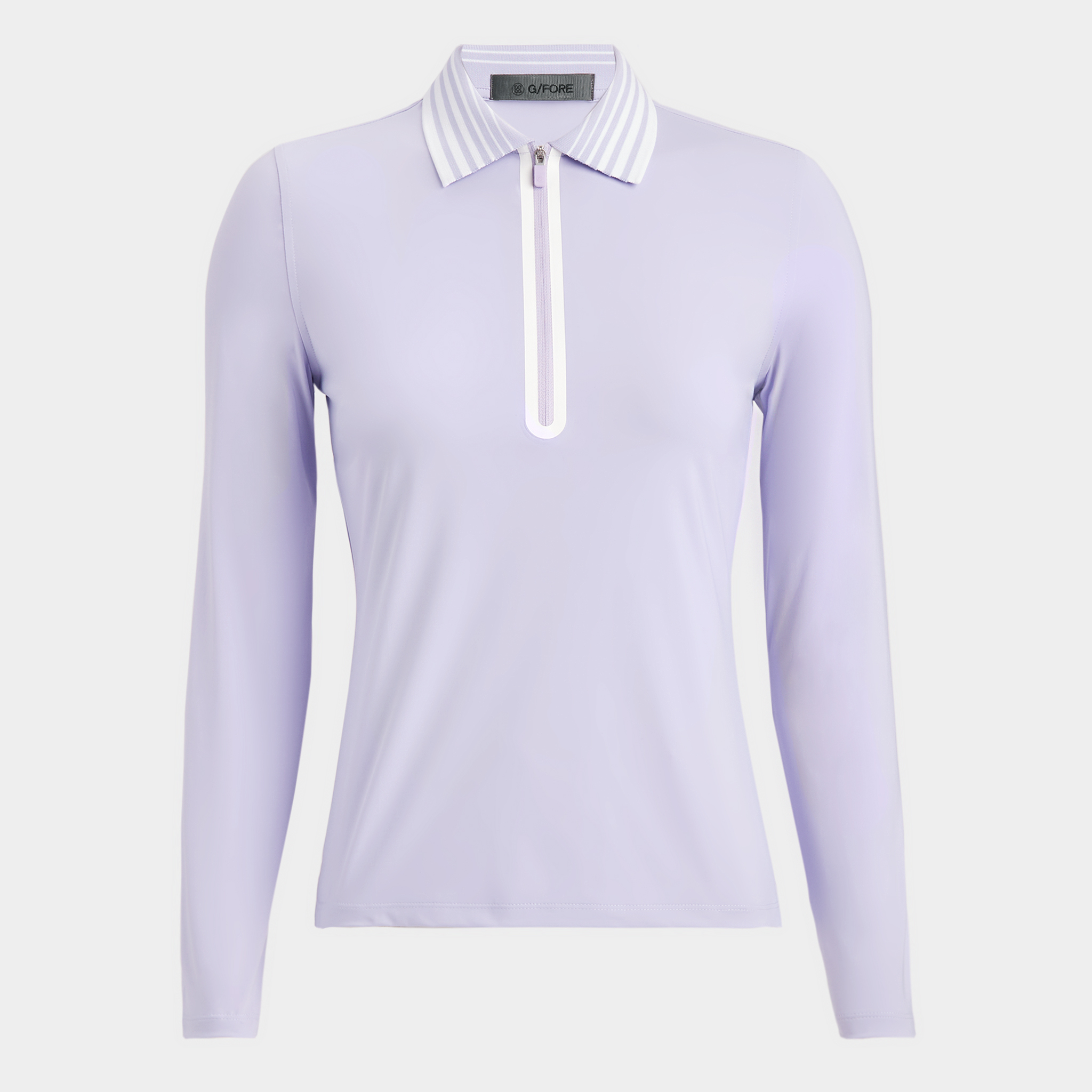 FEATHERWEIGHT SILKY TECH NYLON QUARTER ZIP POLO 