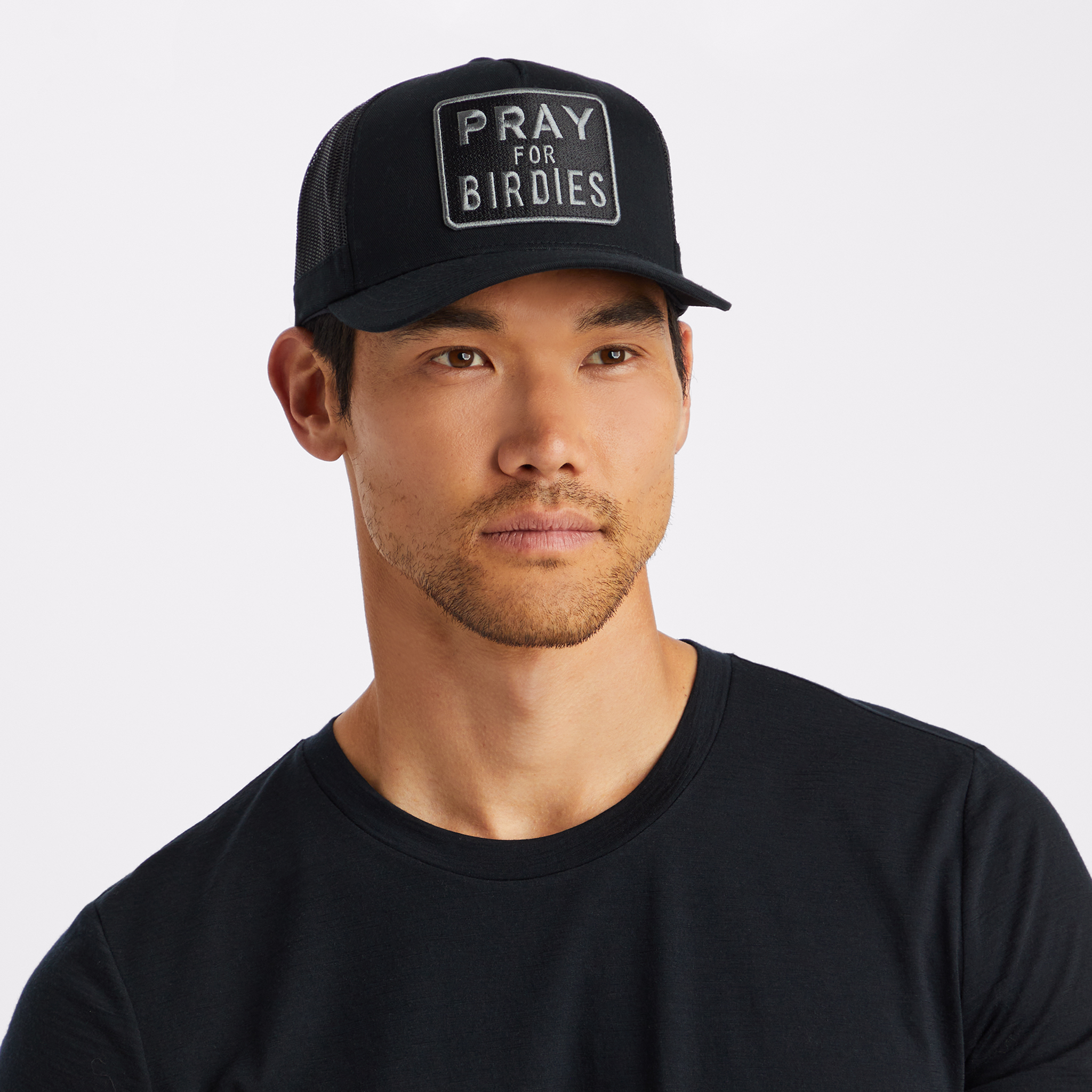 PRAY FOR BIRDIES COTTON TWILL TRUCKER HAT