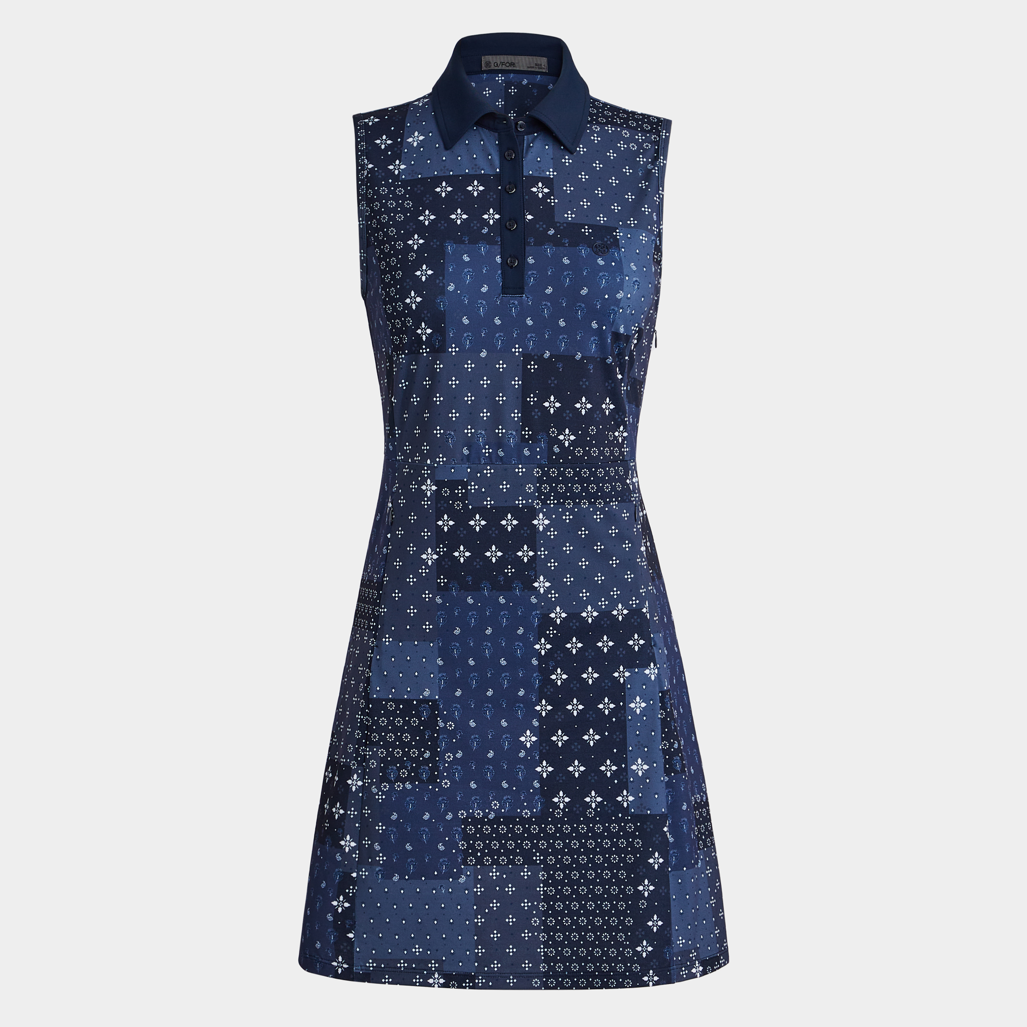 Louis Vuitton Bleached Denim Zip-Up Dress Blue. Size 36