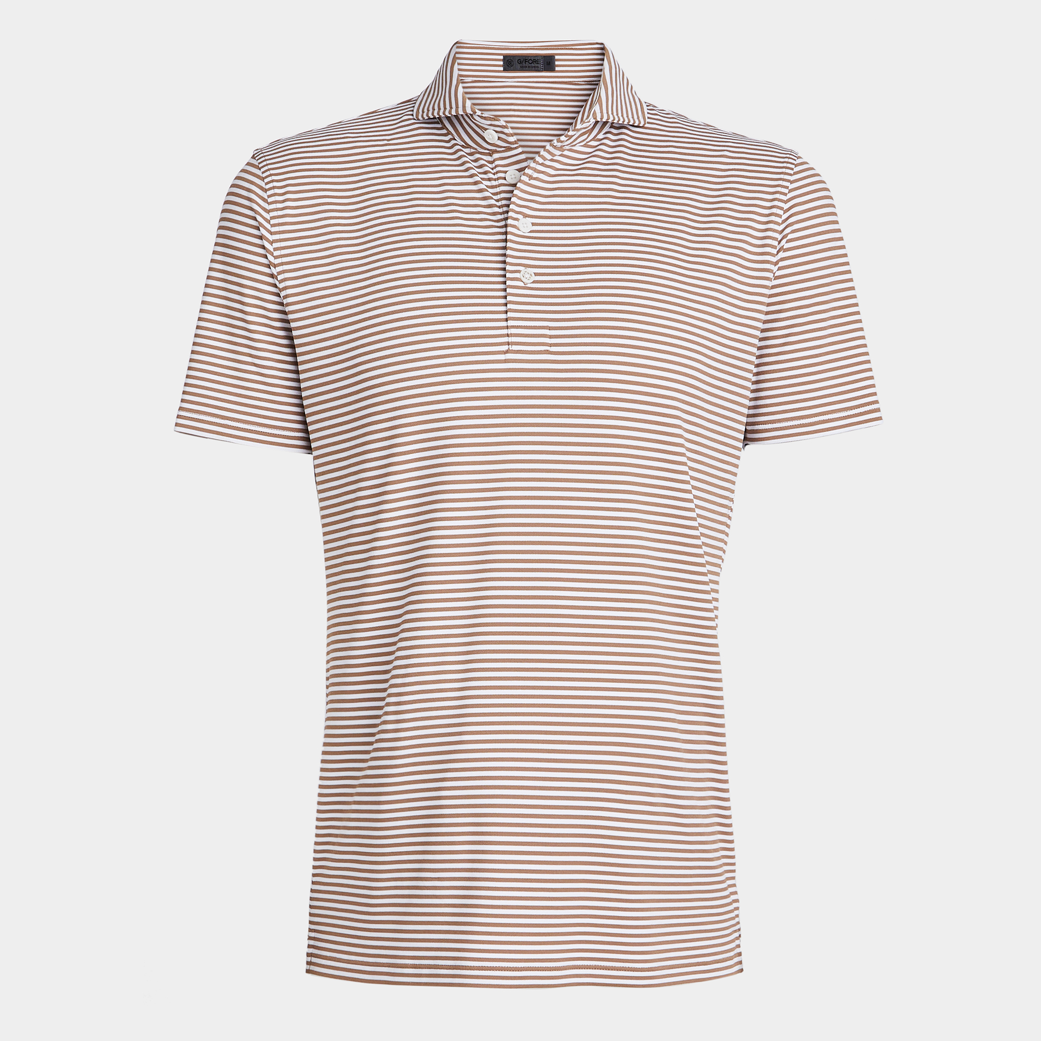 FEEDER STRIPE TECH PIQUÉ MODERN SPREAD COLLAR POLO – G/FORE