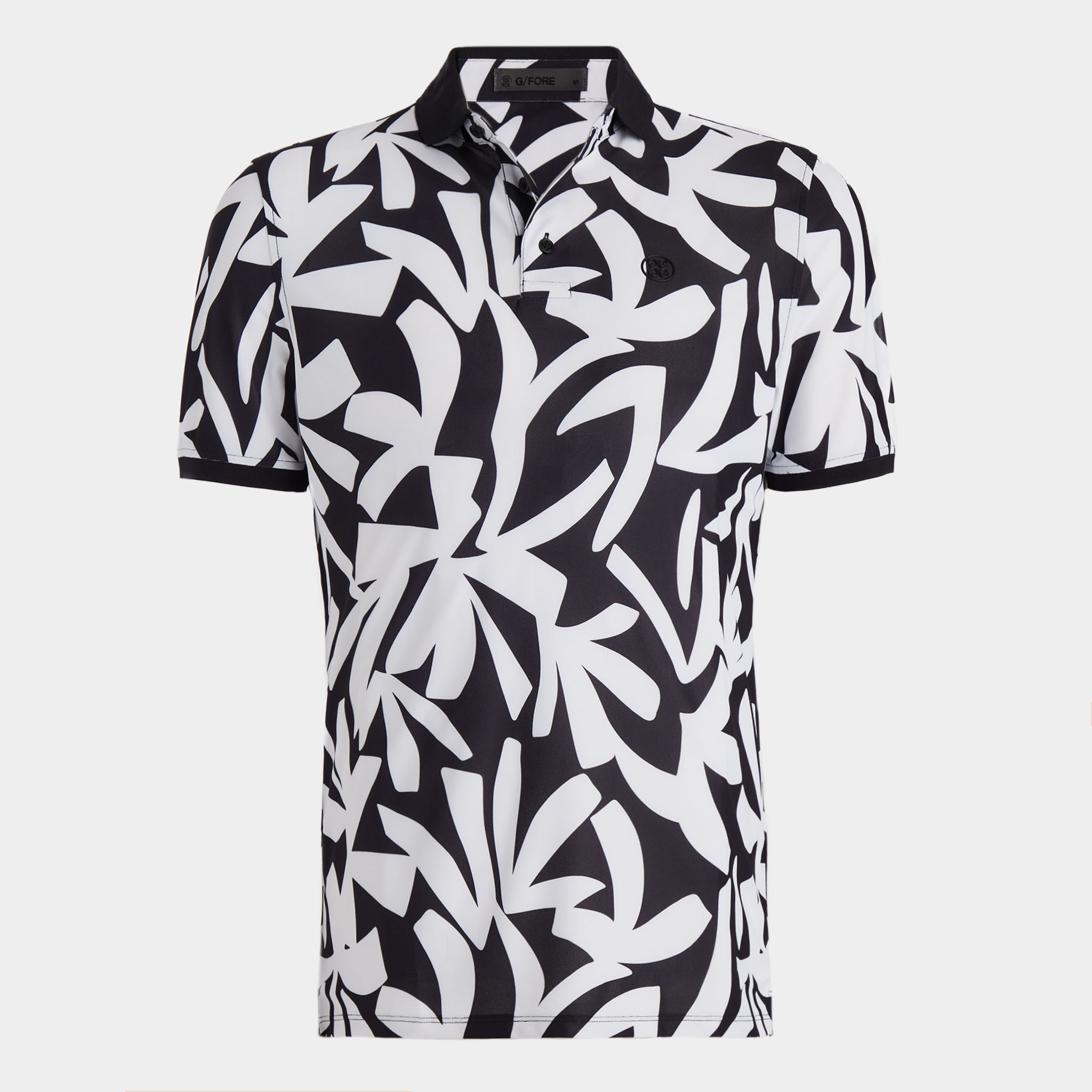 CONTRAST PALM TECH PIQUÉ MODERN SPREAD COLLAR POLO | MEN'S POLO